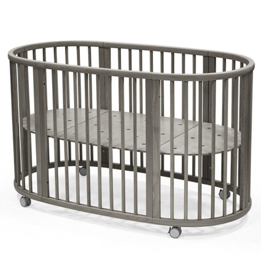 Stokke Sleepi Bed V3 - Modern Convertible Baby Crib in Hazy Grey | Nursery Essential for Newborns to Toddlers | Perfect for Small Spaces & Cozy Bedrooms