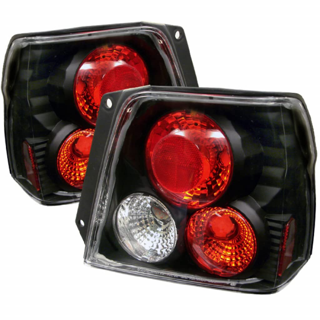 Spyder Euro Style Black Tail Lights Pair for 1995-1998 Toyota Tercel - ALT-YD-TTER95-BK (5008053) | Sleek Aftermarket Upgrade for Enhanced Visibility & Style
