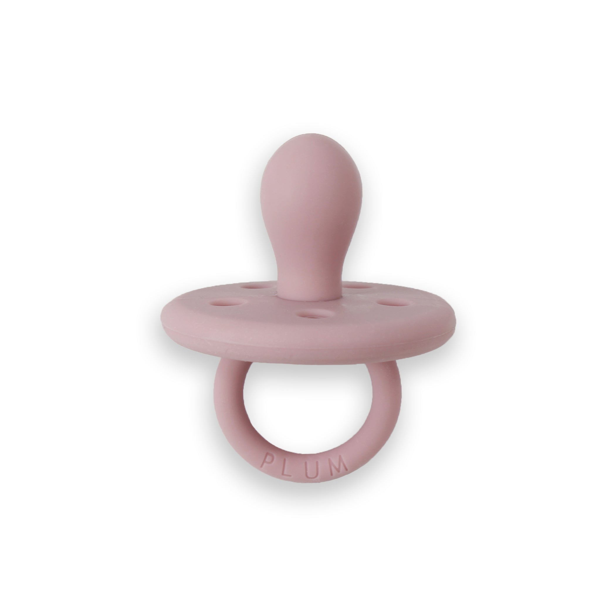 4-Pack Silicone Baby Soothers - Blush, Smokey Lilac, Dusty Berry & Salmon Pink Pacifiers for Newborns & Infants | Perfect for Daycare, Travel & Soothing Teething Pain