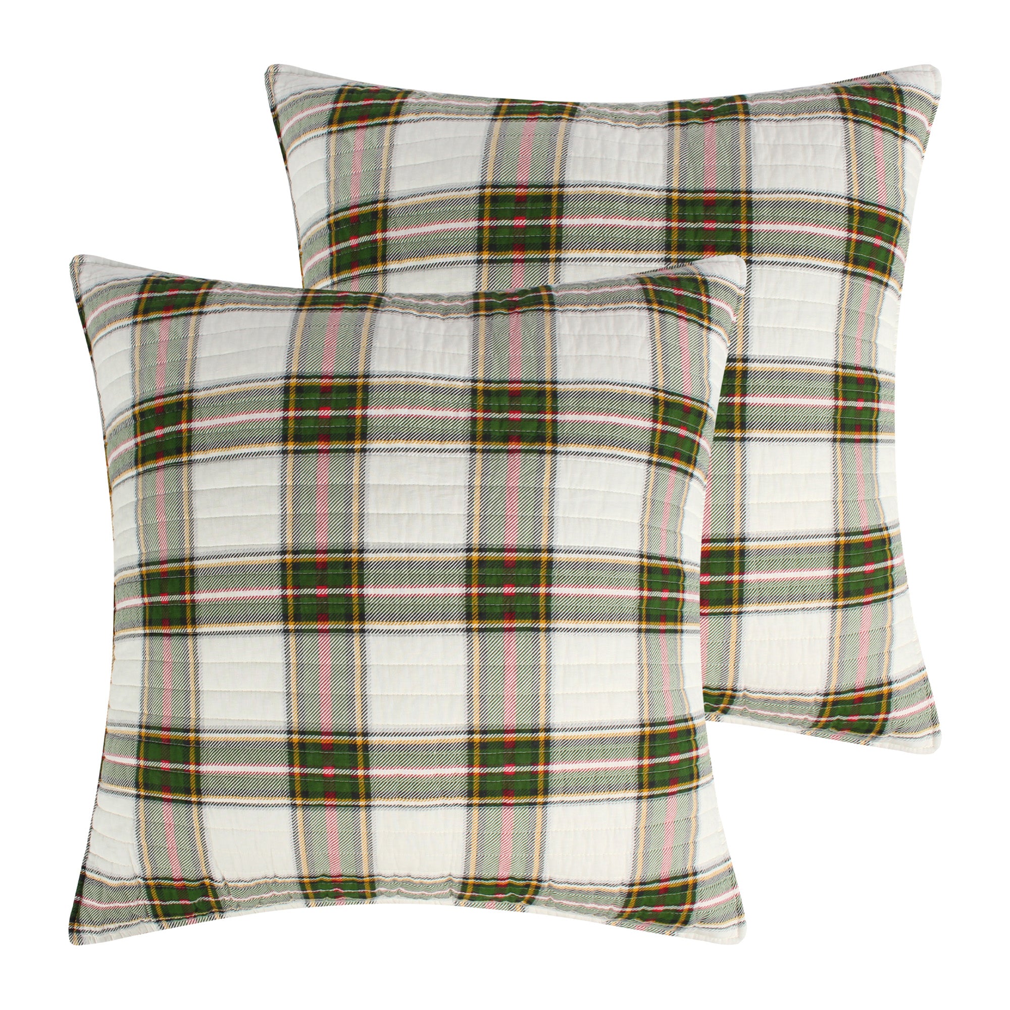 Tatum Pines Euro Sham Pillowcases Set of 2 - Premium Standard Size 26x26 Inch Bed Pillow Covers for Luxury Bedroom Decor, Hotel Style Bedding & Guest Room Essentials