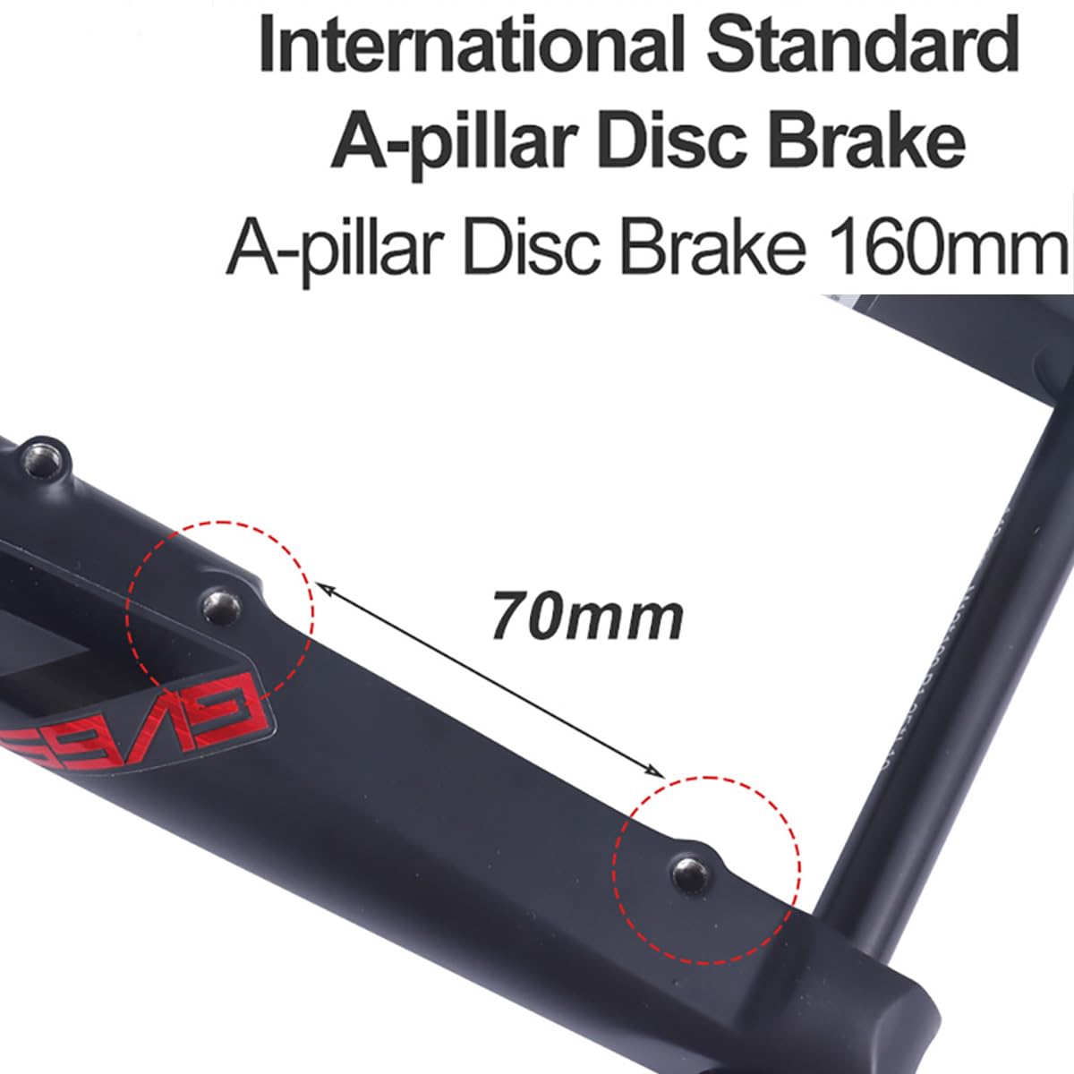BOLANY 700C Mountain Bike Suspension Fork - 60mm Travel, Disc Brake Compatible, XC Air Fork with Manual Lock, 100*12mm Thru Axle - Perfect for Off-Road Cycling & Trail Adventures