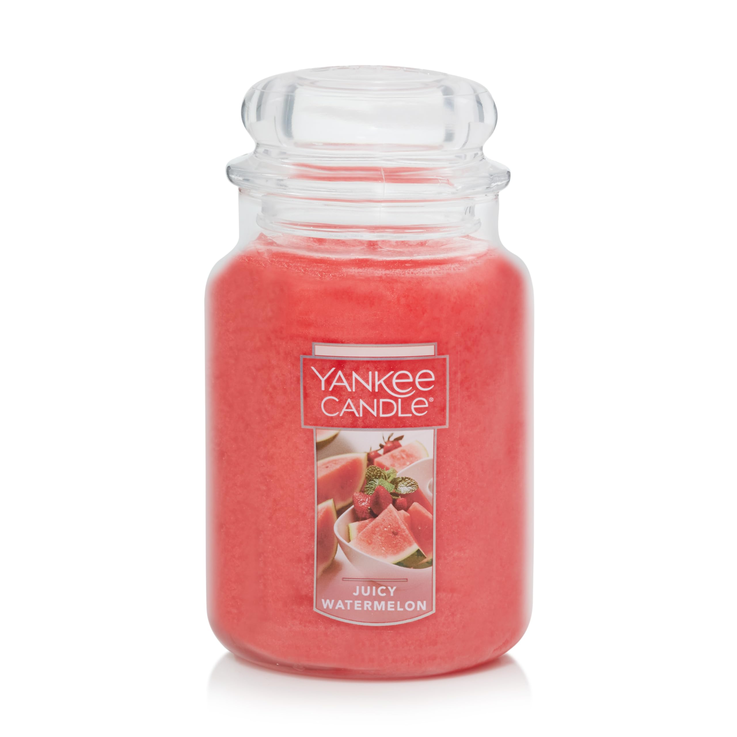 Yankee Candle Juicy Watermelon Scented - 22oz Large Jar Single Wick Candle with 110+ Hours Burn Time | Fresh Summer Fragrance for Home, Office & Relaxation