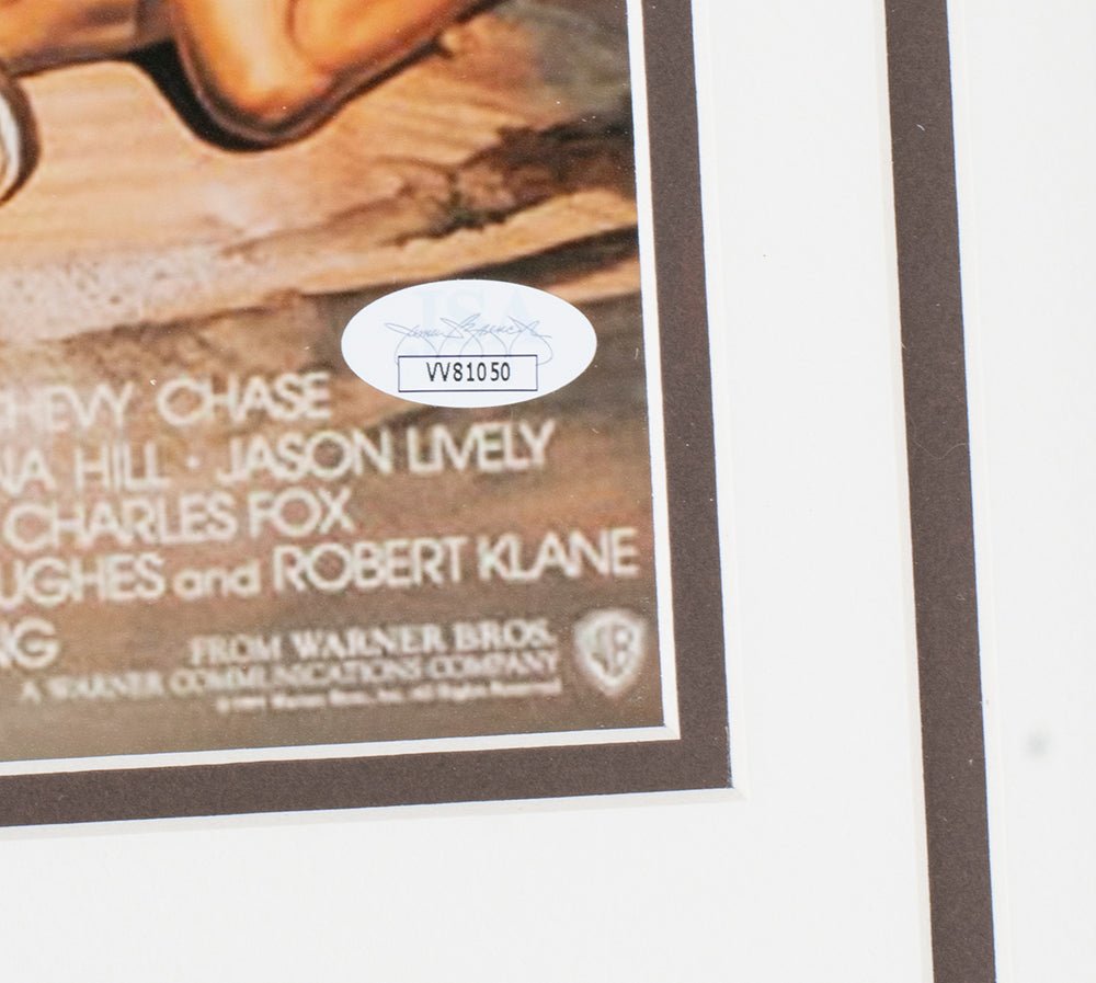 Authentic Chevy Chase Signed 11x17 Framed Photo - National Lampoon's European Vacation - JSA Certified - Perfect for Movie Memorabilia Collectors & Home Theater Decor