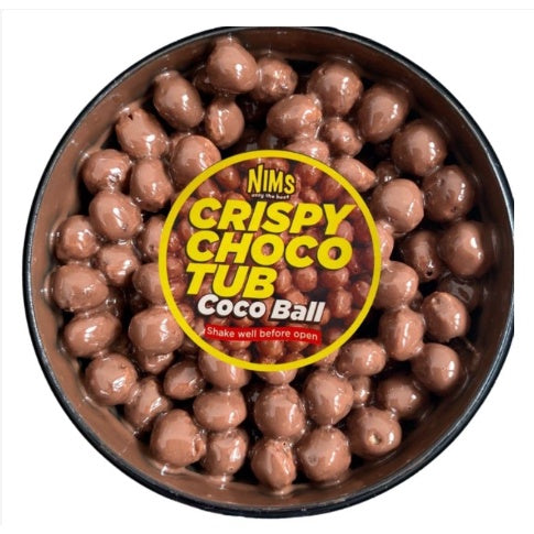 Nims Crispy Choco Tub - 6 Delicious Flavors (Milk, Dark, White Chocolate & More) - Perfect for Gifts, Parties & Snacking