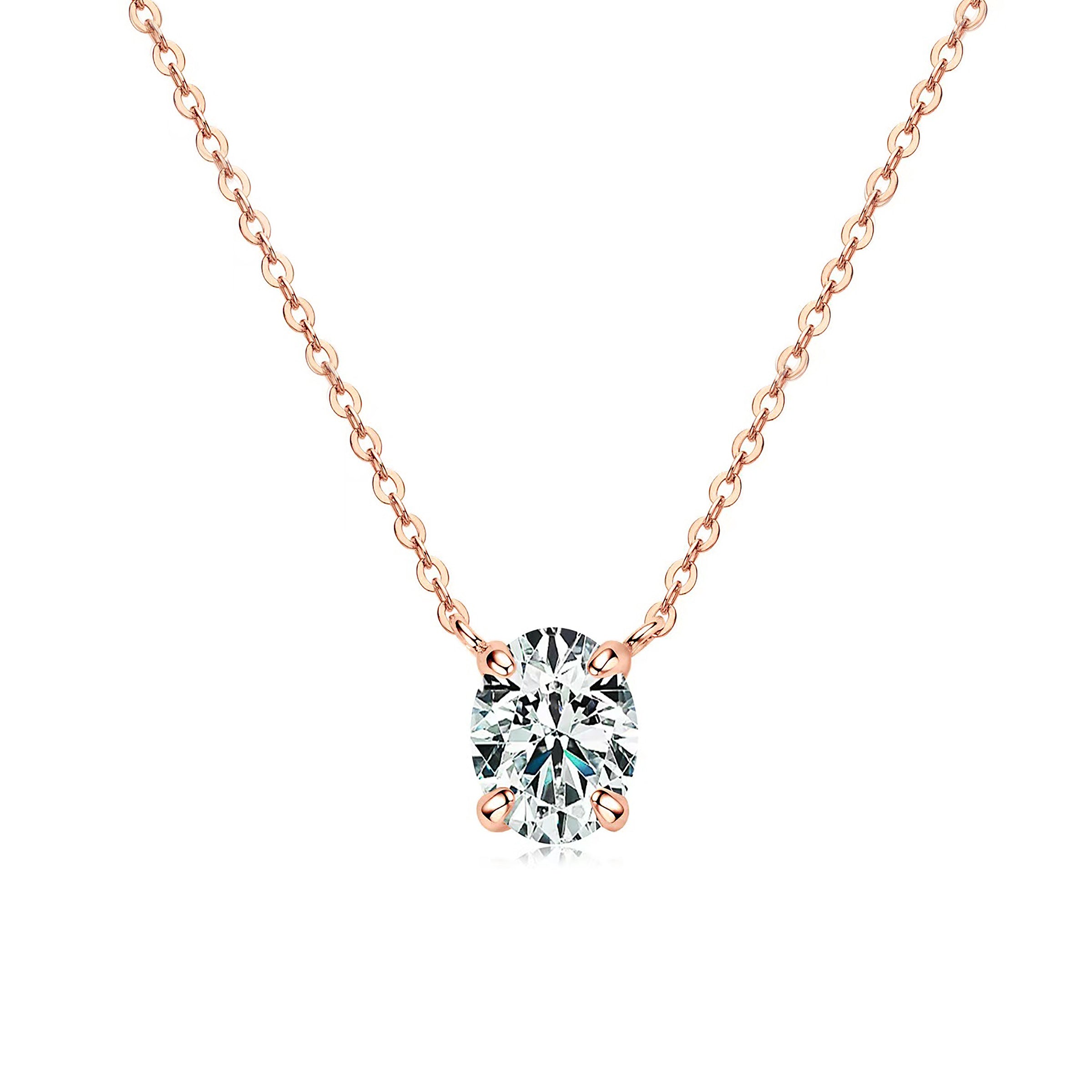 Starlight Whisper: Oval Cut Moissanite Memorial Ashes Necklace for Cremation Jewelry - Perfect for Keeping Loved Ones Close in Elegant Memorial Jewelry