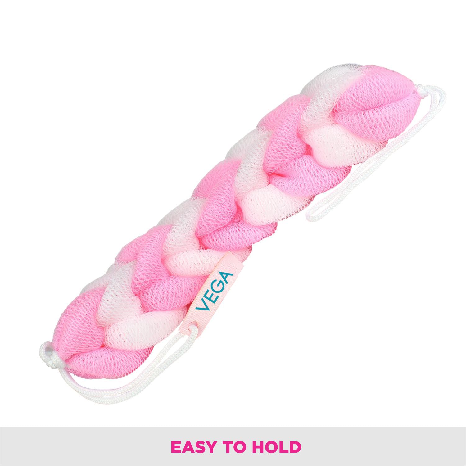 Vega Deluxe Body Sponge - Exfoliating Bath & Shower Sponge for Soft Skin (Color May Vary) | Perfect for Daily Skincare & Spa Relaxation at Home