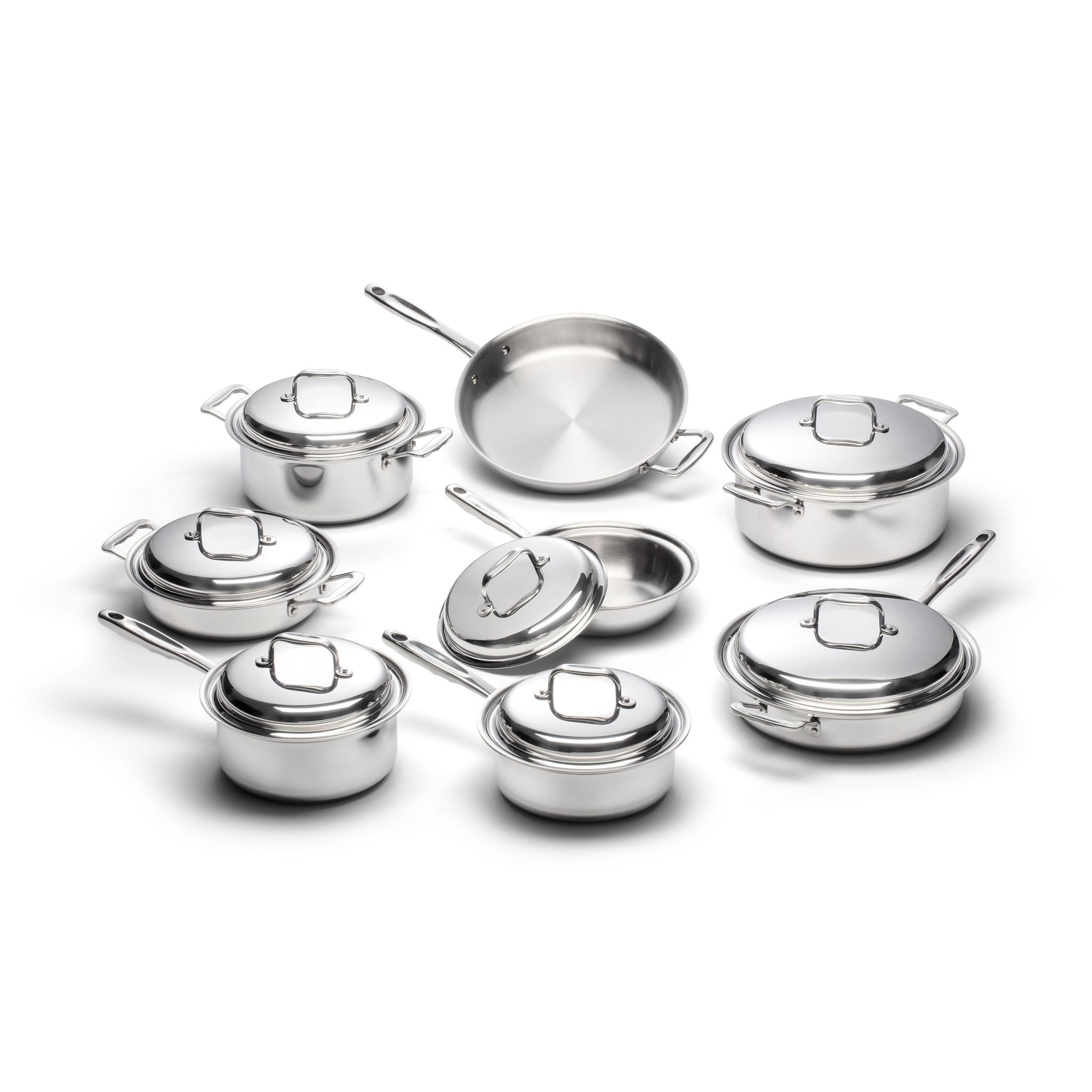 15-Piece Nonstick Cookware Set - Pots and Pans Kitchen Essentials for Cooking, Baking & Frying - Perfect for Home Chefs & Family Meals