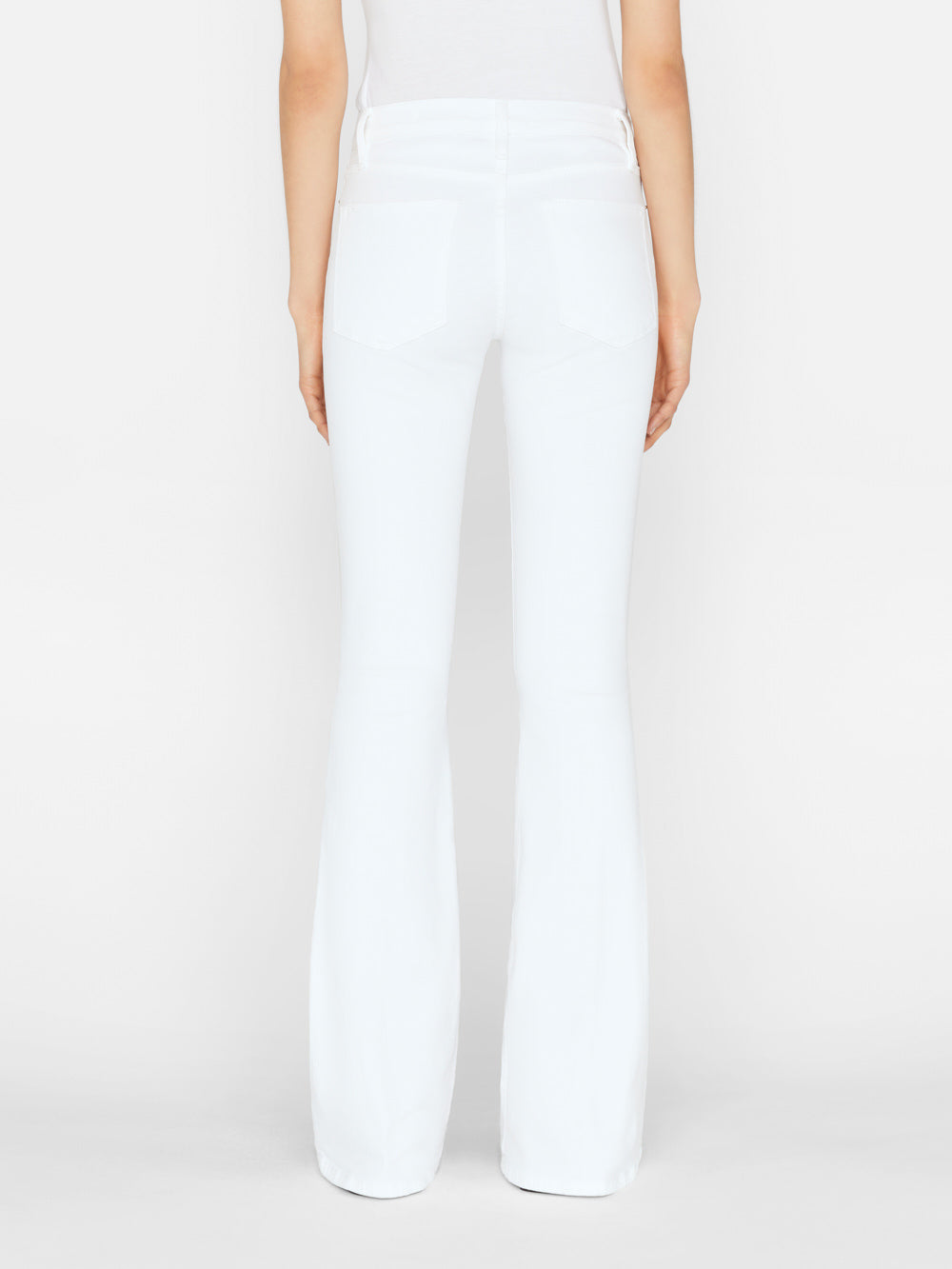 Le High Flare Blanc - High Waist Flare Jeans for Women | Trendy & Comfortable Denim Pants | Perfect for Casual Outings & Date Nights