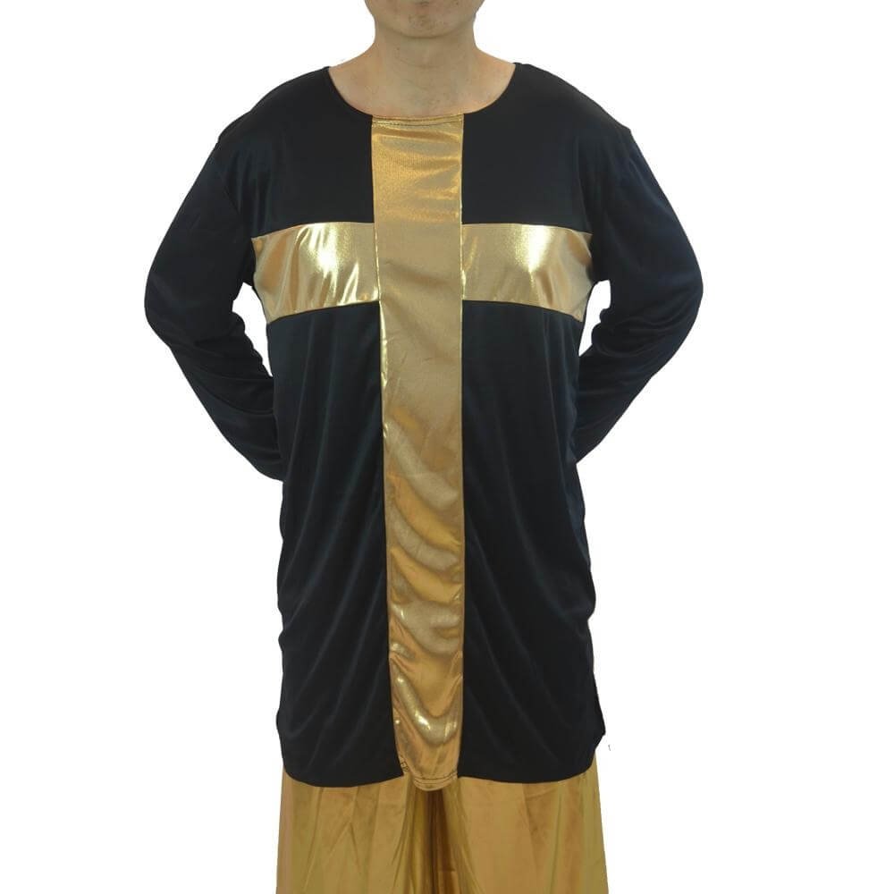 Boys' Praise Cross Pullover Dance Top - Christian Worship & Performance Apparel for Church, Choir & Dance Team