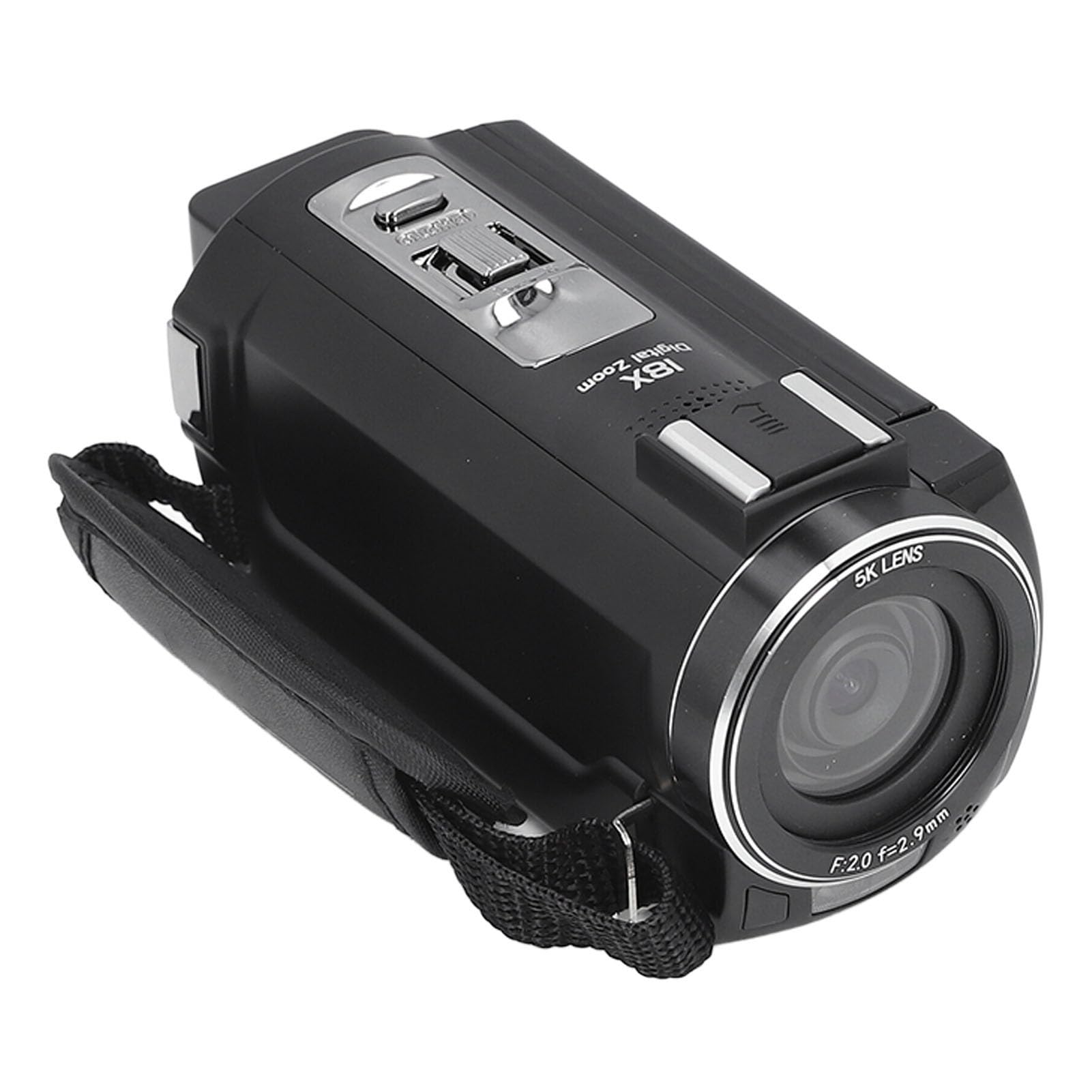 5K Vlogging Camera with 56MP, Autofocus & 18x Digital Zoom - WiFi Enabled 180° Rotatable Screen for YouTube, Travel & Family Photography
