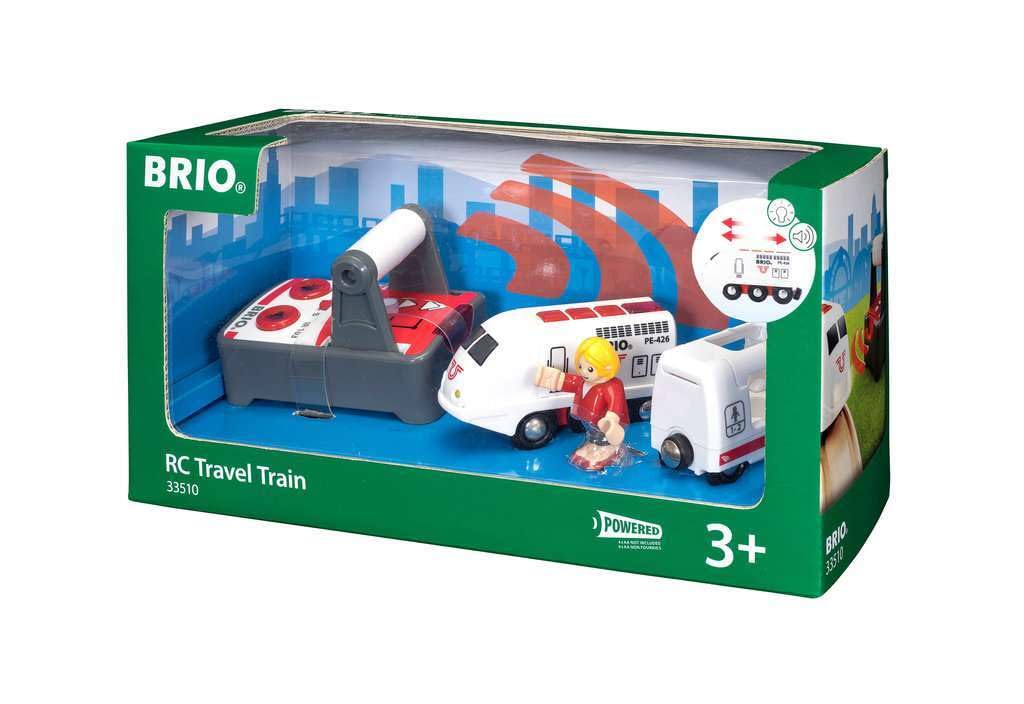 BRIO 63351000 Remote Control Train Set for Kids - Electric Toy Train with Wireless Remote - Perfect for Travel, Birthday Gifts & Indoor Playtime Fun