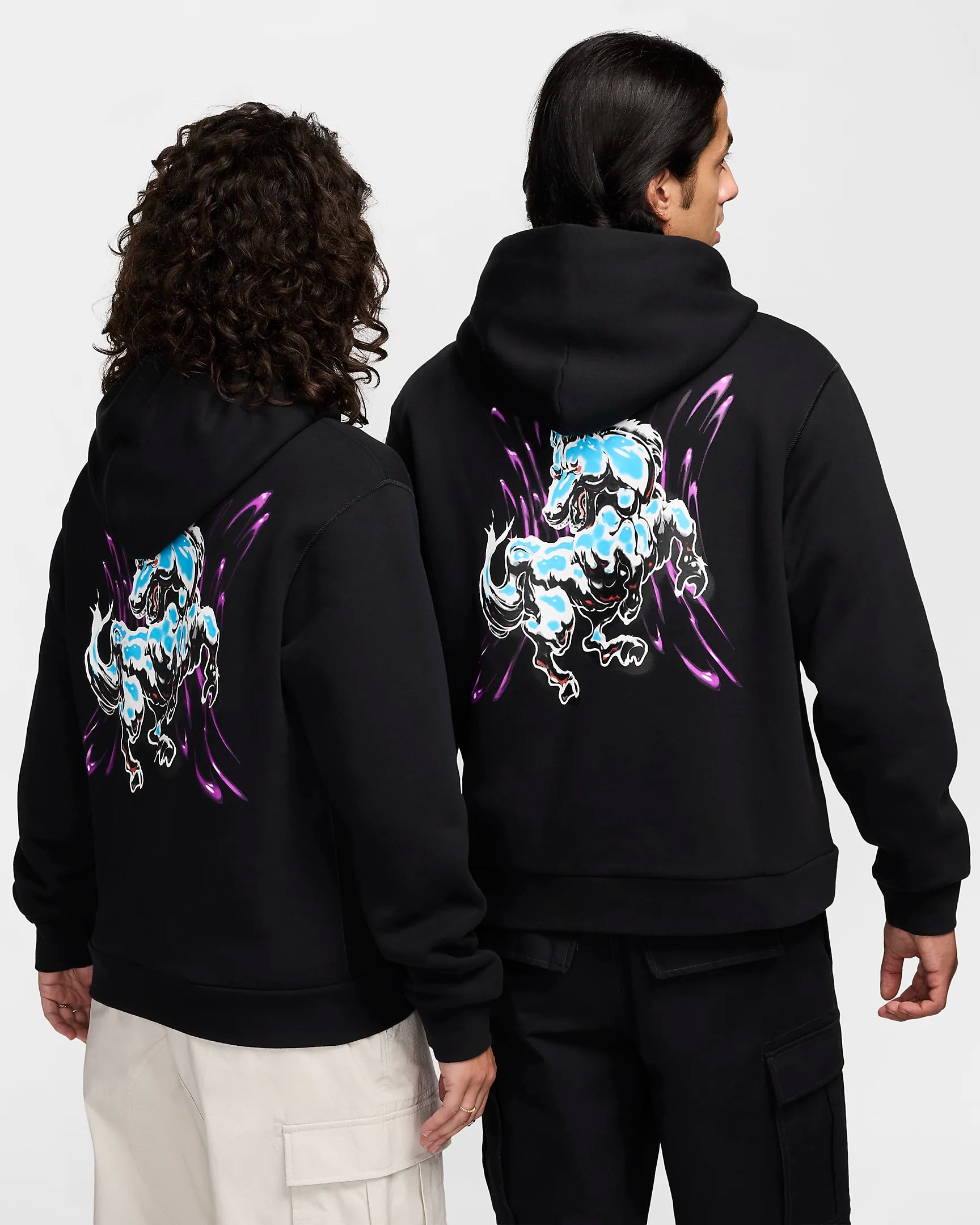 Nike SB Stallion Fleece Hoodie for Men - Black Pullover Sweatshirt with Warm Fleece Lining | Casual Streetwear, Skateboarding & Winter Outdoor Activities