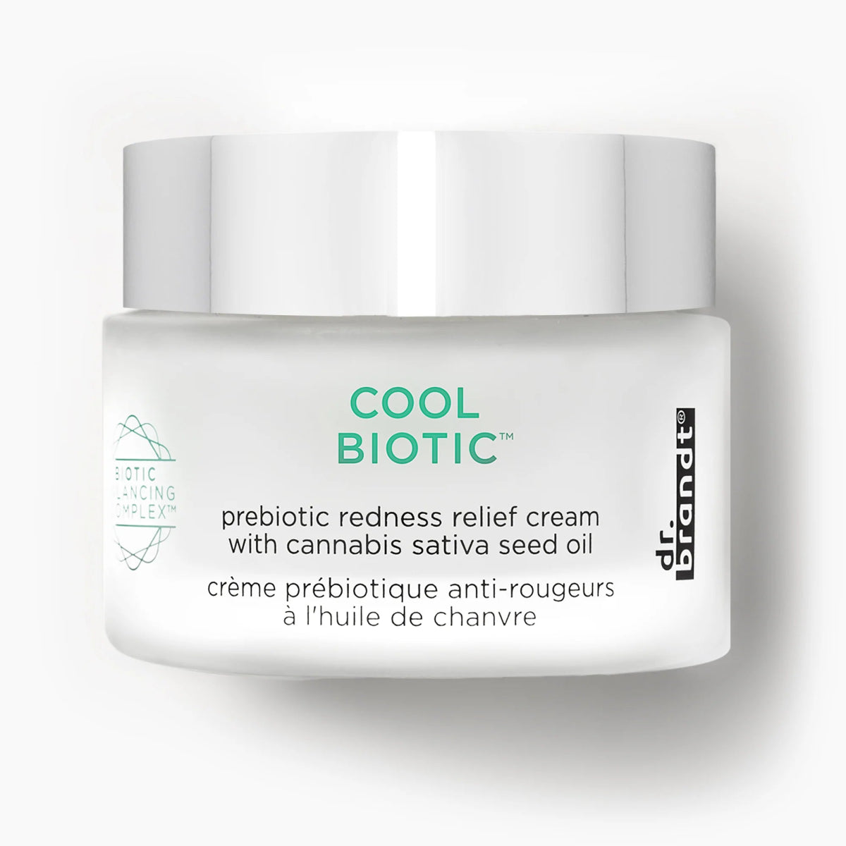 Dr. Brandt Cool Biotic Redness Relief Cream - Soothing Face Moisturizer for Sensitive Skin, Rosacea & Irritation | Dermatologist Recommended Calming Cream for Daily Use & Post-Procedure Care