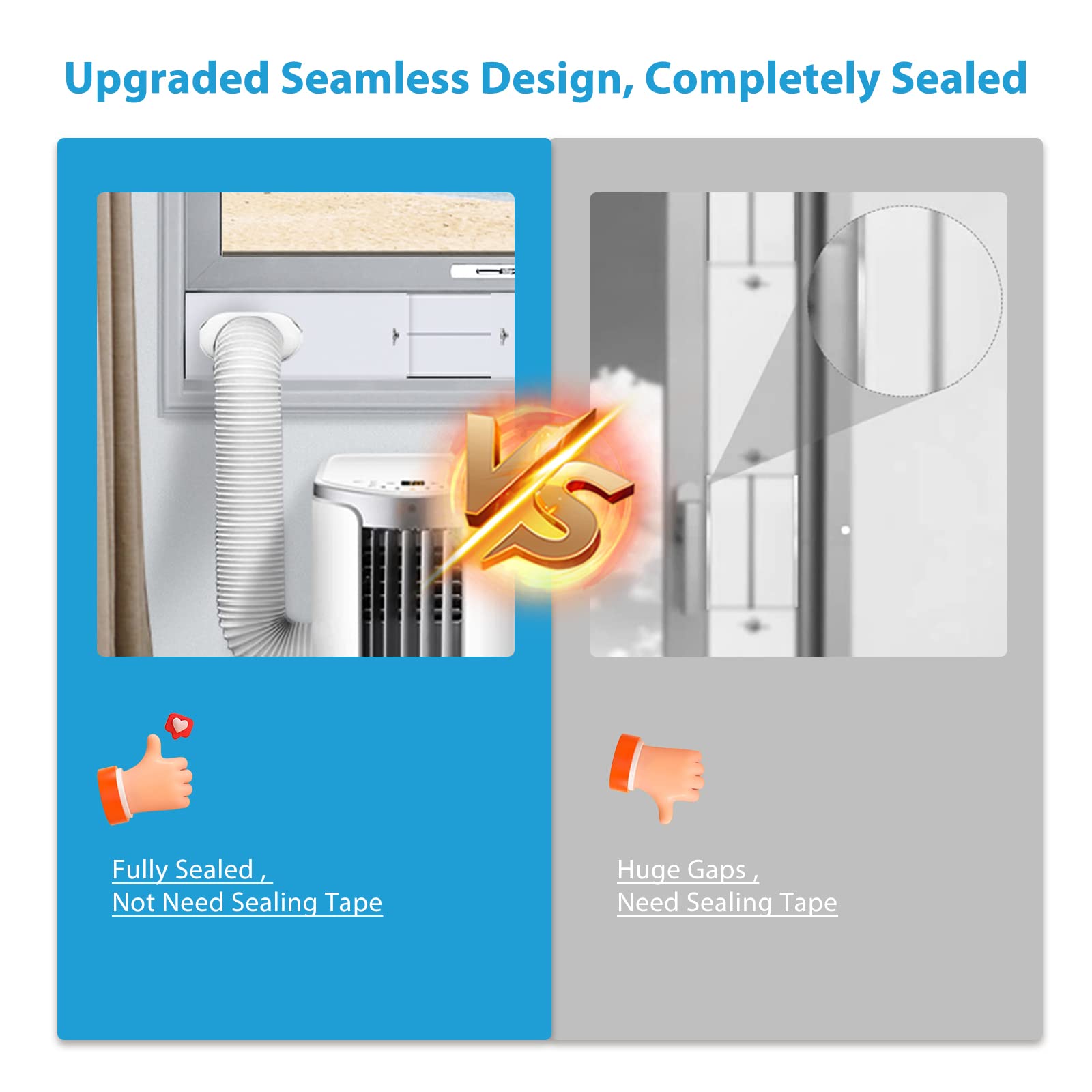 Universal Portable Air Conditioner Window Kit - Adjustable Length 17