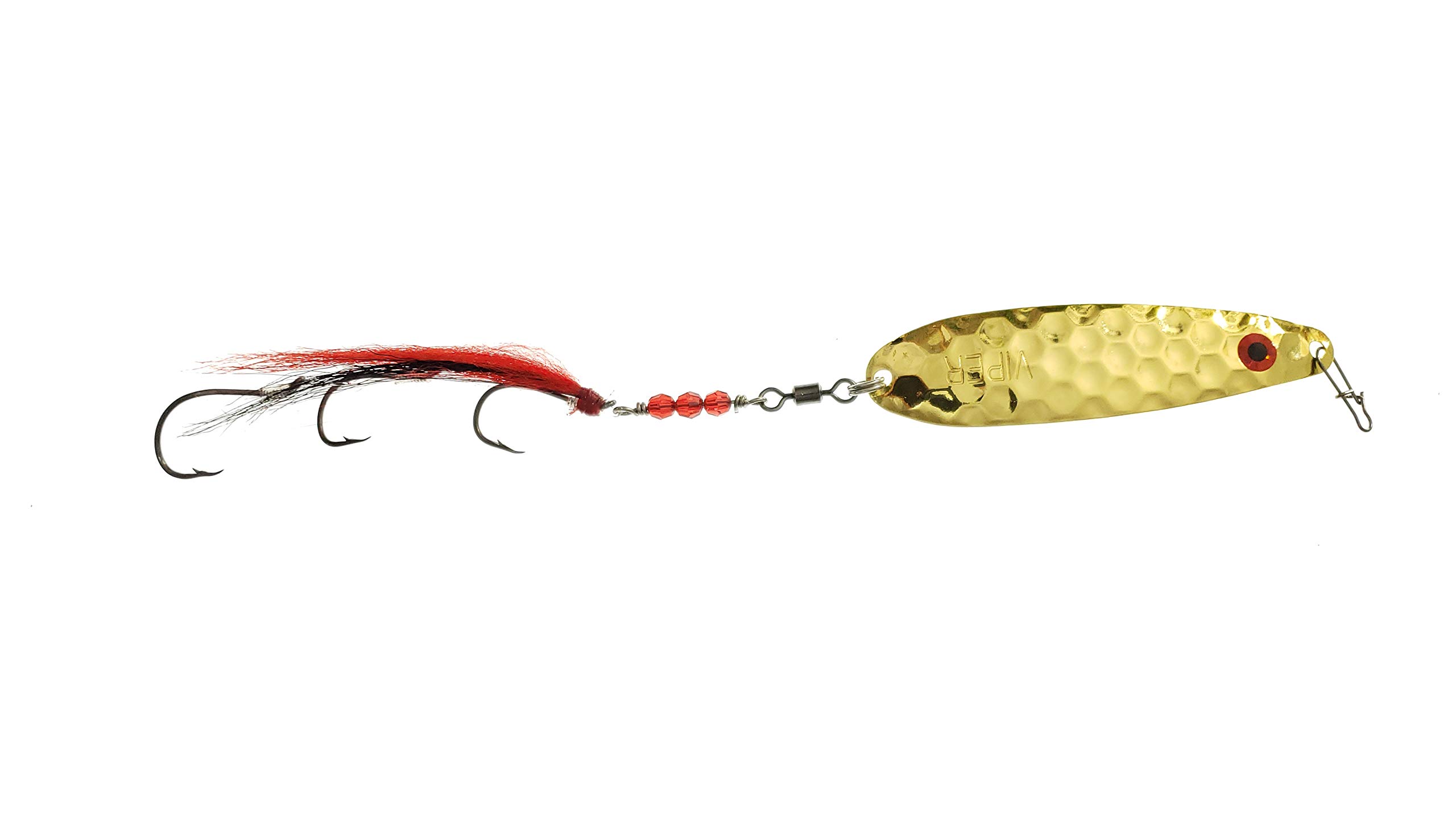 SP2 Buck Tail Fishing Spoon Lure - Premium Metal Spoon Bait for Bass, Trout, and Walleye - Perfect for Freshwater and Saltwater Fishing
