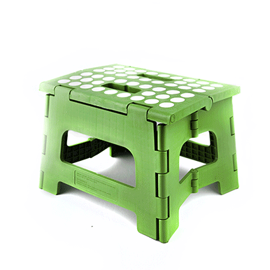 Rhino® II Step Stool - Heavy Duty 2-Step Ladder, Non-Slip Rubber Feet, 300 lbs Capacity, Green - Perfect for Kitchen, Garage, and Home Use