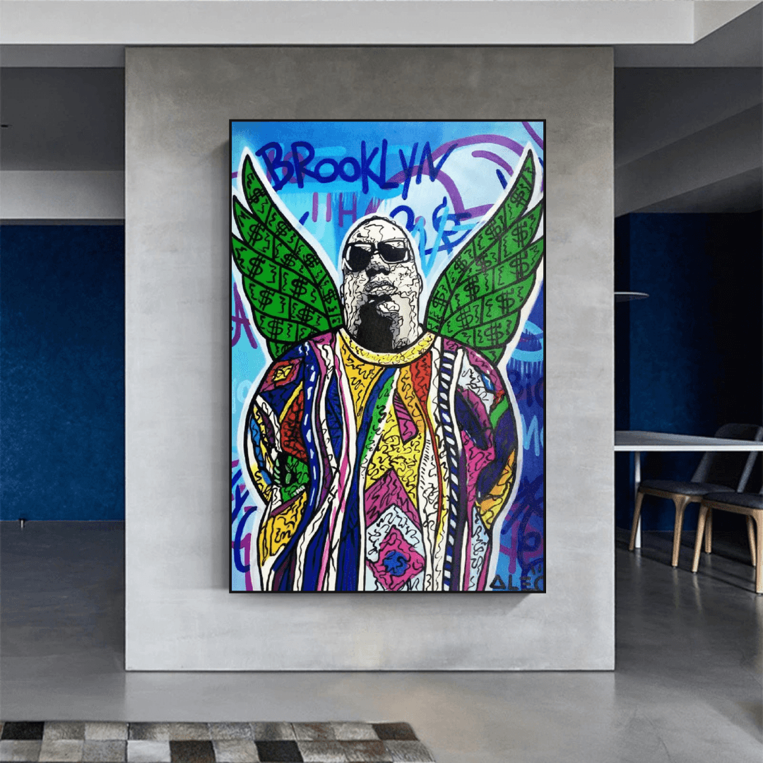 Tupac and Biggie Poster - Authentic Hip Hop Wall Art Decor for Music Lovers, Bedroom & Office