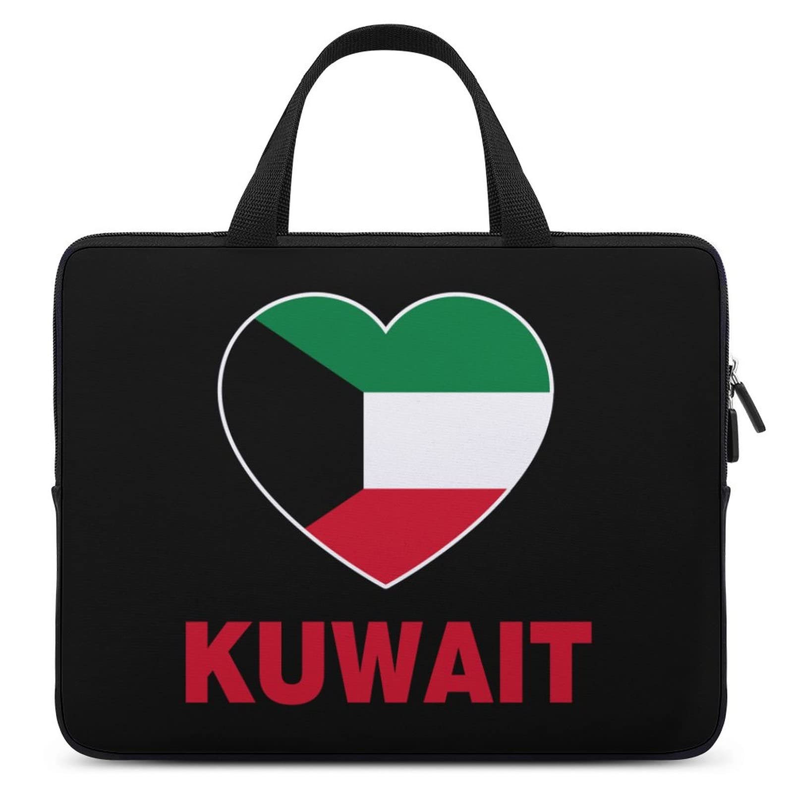 Kuwait Heart Waterproof Slim Laptop Bag - Business Casual Computer Briefcase for Work, Travel & Daily Commute