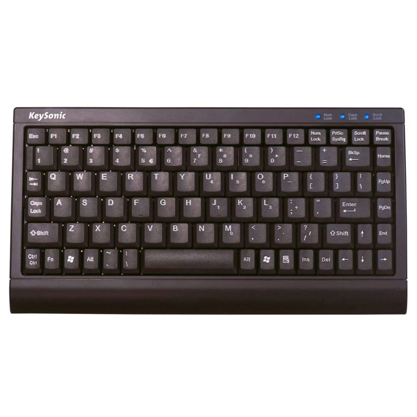 ACK 595C+ Wired Compact USB Keyboard for Office & Gaming - Ergonomic Design with Quiet Keys for Comfortable Typing at Home or Work