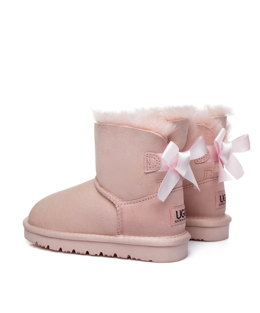 UGG Classic Mini Bow Kids' Boots - Warm & Cozy Winter Boots for Girls & Boys - Perfect for Snow, School & Outdoor Play