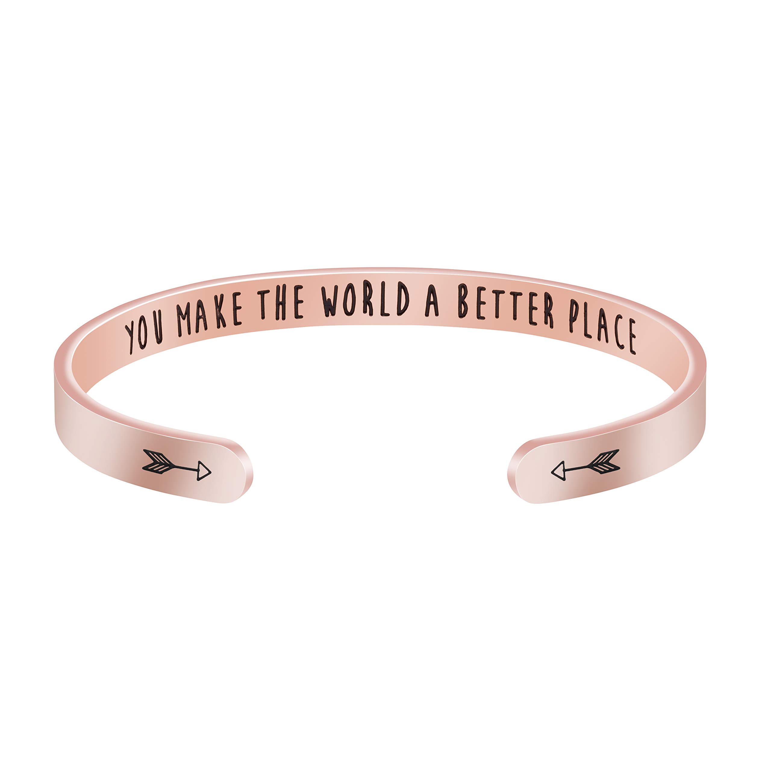 JoycuFF Stainless Steel Cuff Bracelet for Women - Elegant Bangle Gift for Mom, Mother, Wife - Perfect Christmas, Birthday, Thanksgiving Present - Meaningful Year-Round Jewelry for Special Occasions & Everyday Wear