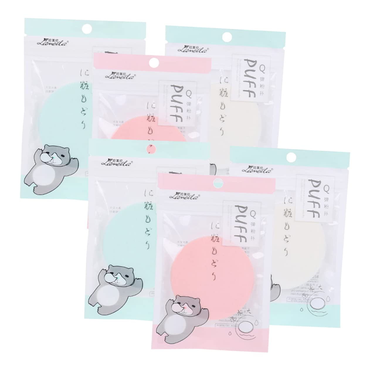 Beaupretty 6-Piece Makeup Beauty Blender Sponge Set - Soft Foundation Blending Sponge, Egg-Shaped Makeup Sponge for Flawless Face & Contouring - Perfect for Liquid, Cream & Powder Makeup Application