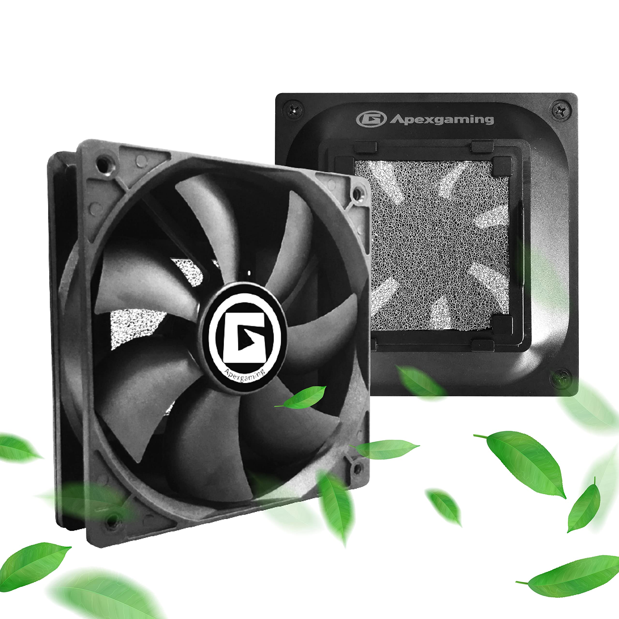 ApexGaming Mid Tower ATX Gaming PC Case with RGB Fans - High Airflow Computer Case for Gaming, Streaming & Workstation Builds - Perfect for Esports, Content Creation & Home Office Setup