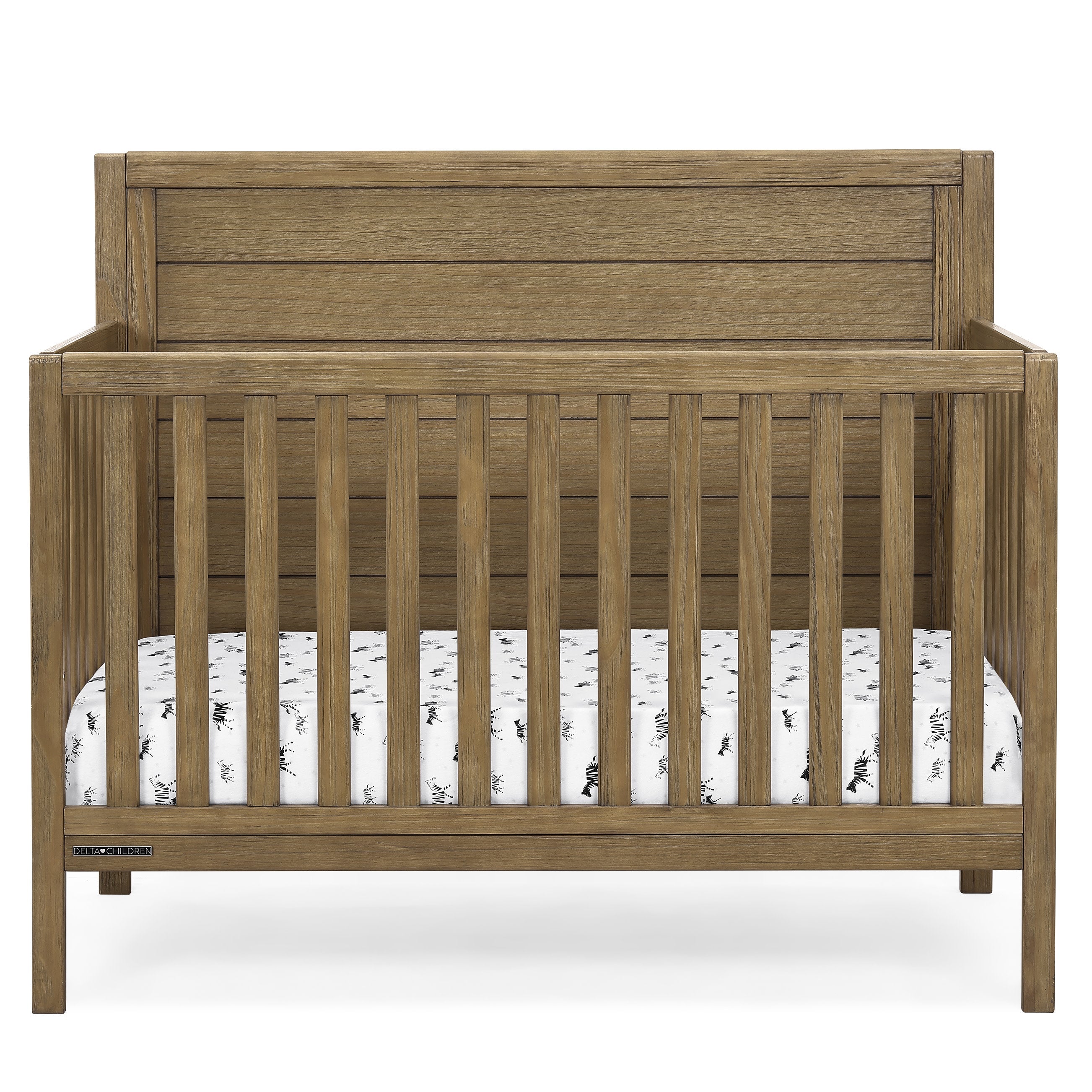 Cambridge 4-in-1 Convertible Baby Crib - Toddler Bed & Daybed with Mattress - Nursery Furniture for Boys & Girls - Perfect for Bedrooms, Daycare & Guest Rooms