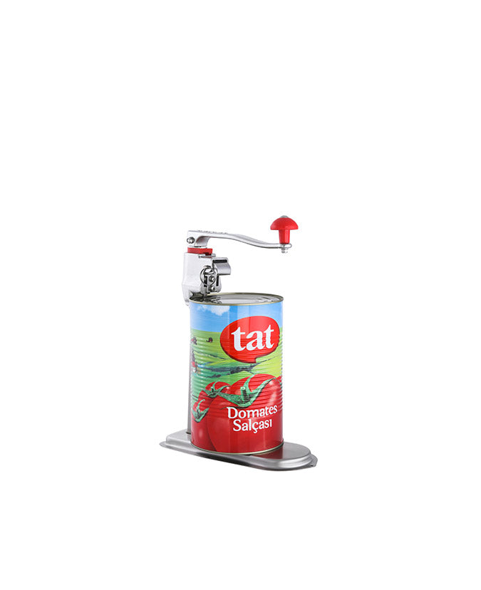 Premium Stainless Steel Manual Can Opener - Diamond Design for Easy Opening | Ideal for Kitchen, Camping & Emergency Preparedness