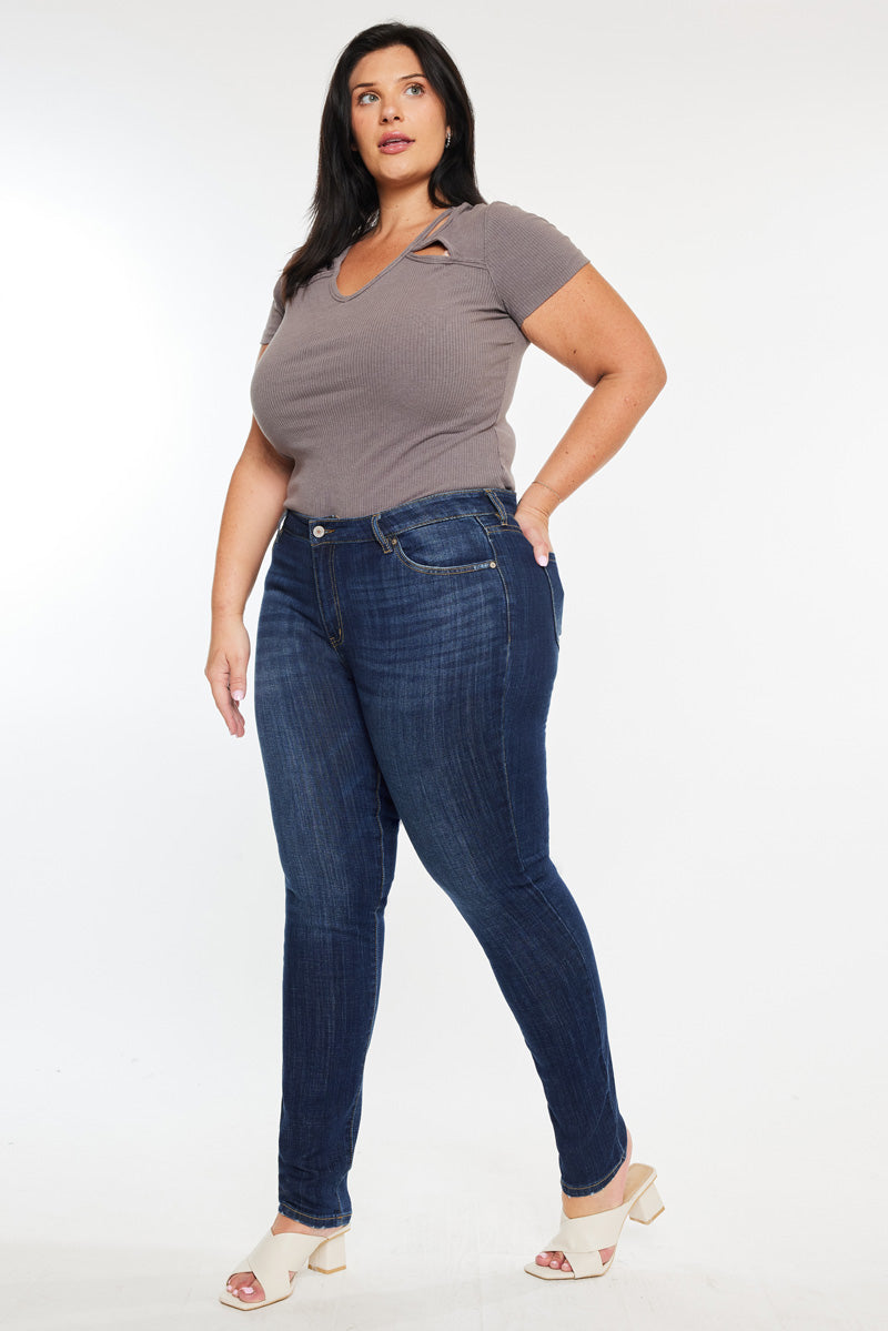 Beth High Rise Super Skinny Jeans for Women - Plus Size Stretch Denim Pants, Comfortable & Flattering Fit - Perfect for Casual Wear, Date Night and Office Outfits