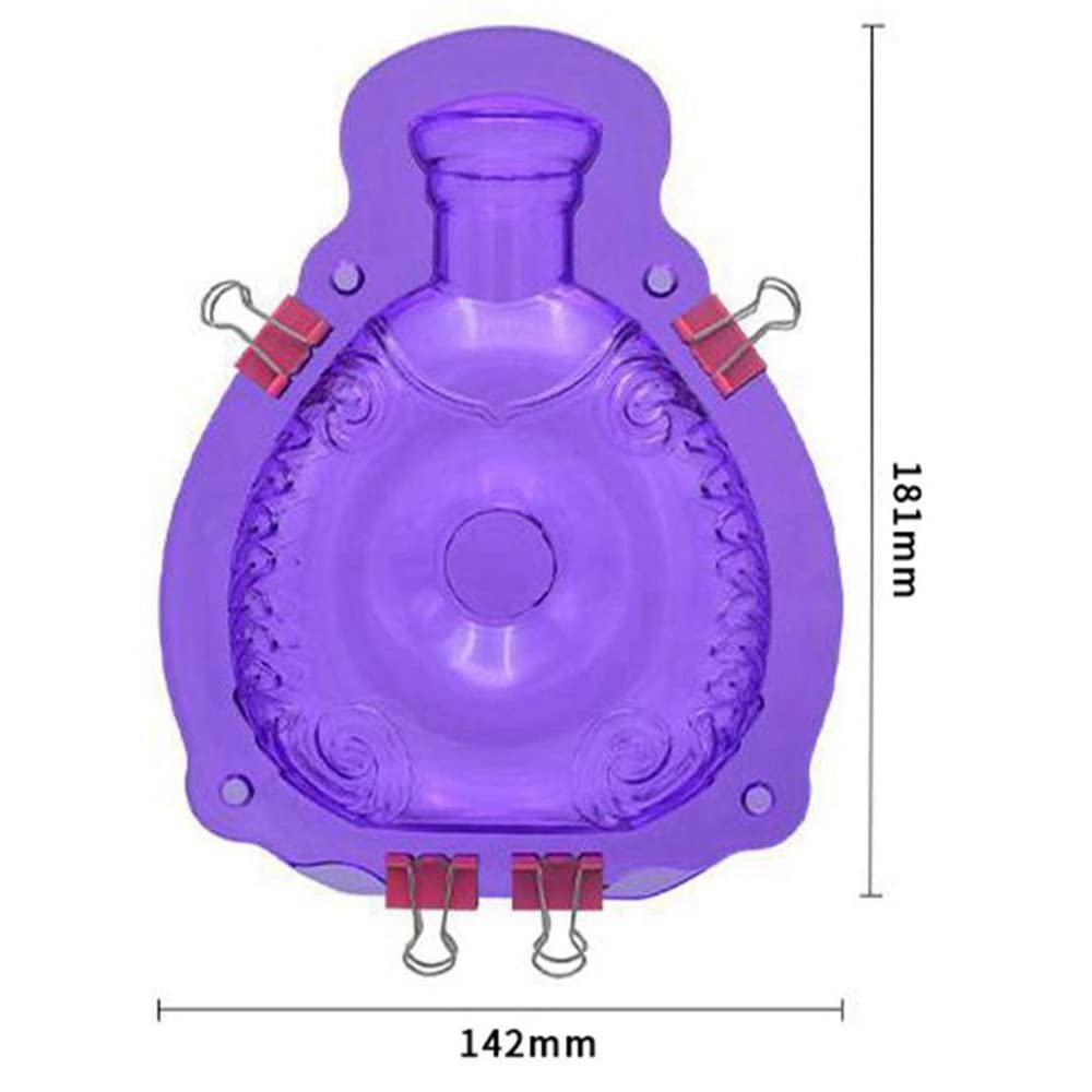 3D Chocolate Molds for High Heel Shoes - Large Thick-Soled Stiletto Perfume Bottle Candy Molds with Clips | Perfect for Wedding Cake Decorations, Birthday Party Desserts & Baking Pastry Tools (DIY Candy Making, Cupcake Toppers, Edible Shoe Decor)