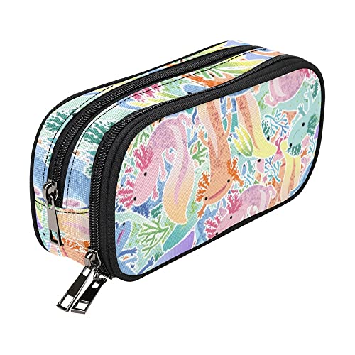 Adorable Axolotl Question Pencil Pouch penci