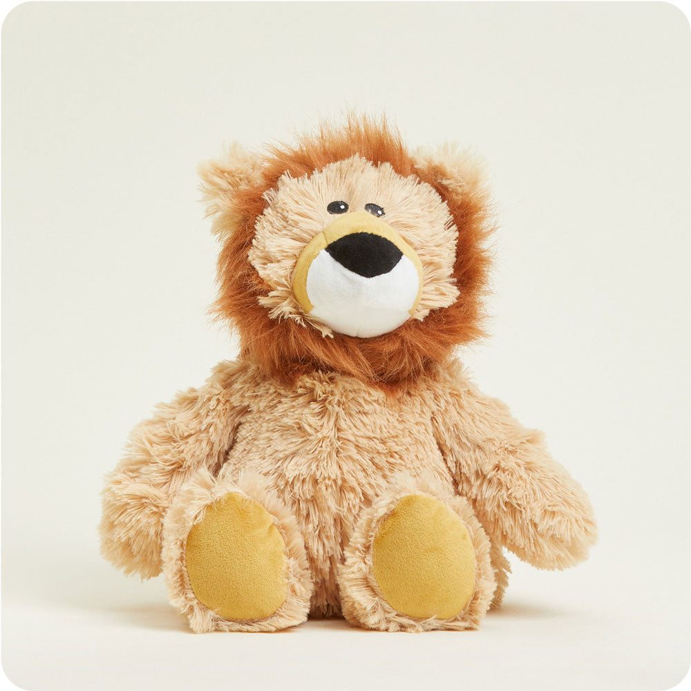 Weighted Heated Lion Stuffed Animal - Warmies Plush Toy for Kids & Adults | Anxiety Relief, Stress Relief & Comfort | Perfect for Bedtime, Relaxation & Cold Weather