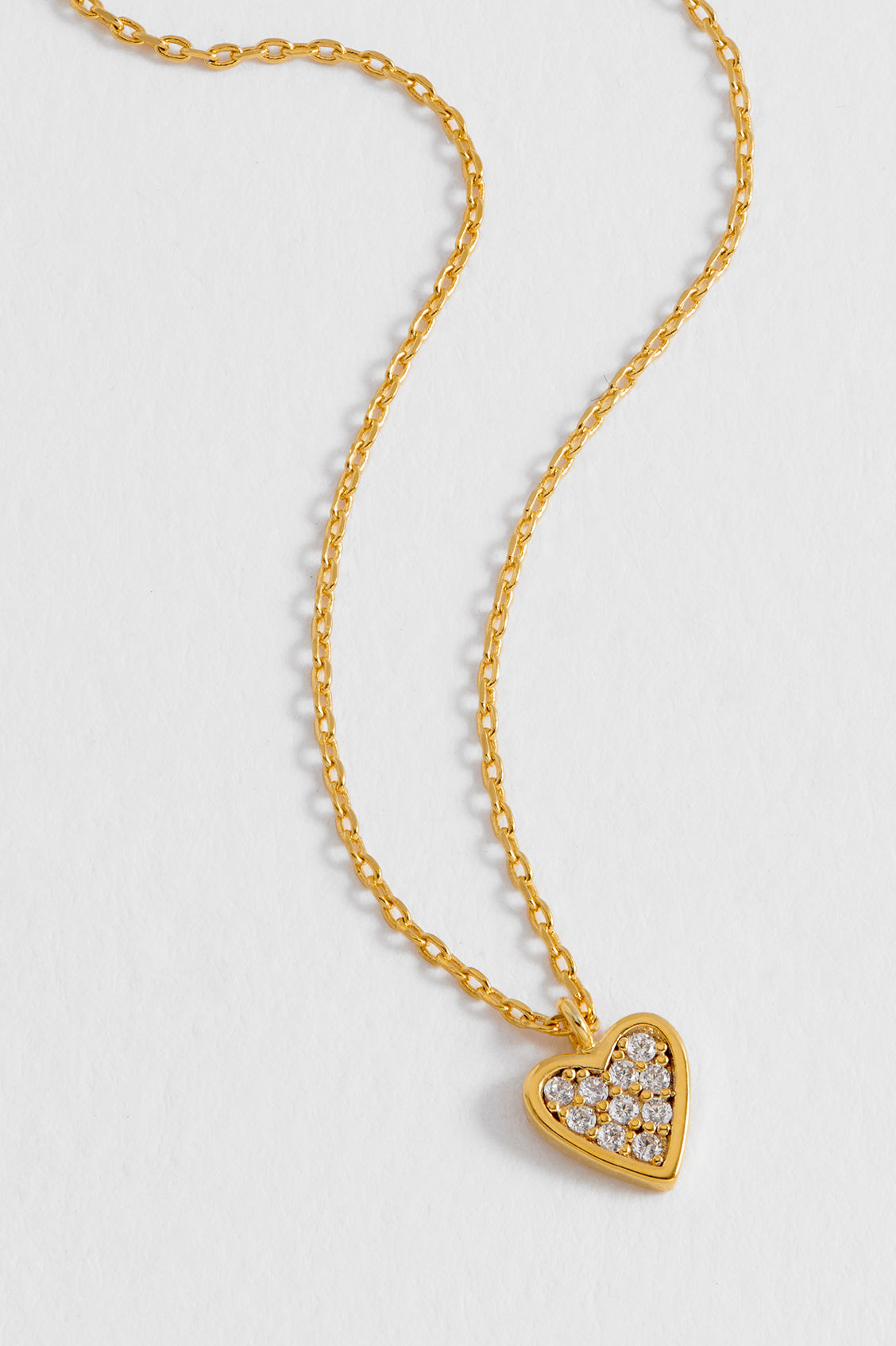 Pave Mini Heart Necklace - Dainty Sterling Silver Heart Pendant for Women - Perfect for Valentine's Day, Anniversary & Everyday Elegance