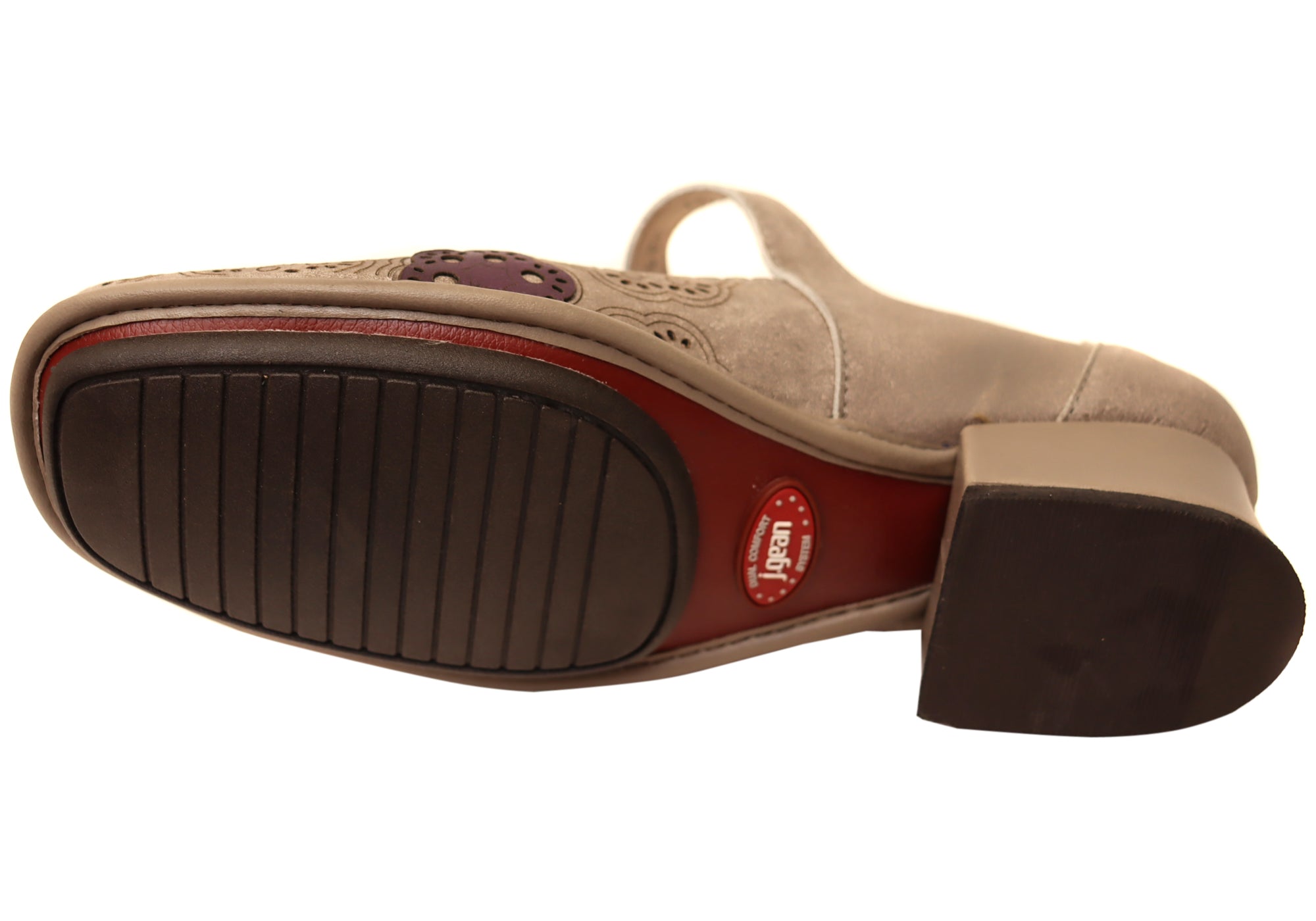 J Gean Creation Women's Comfortable Brazilian Leather Low Heel Shoes - Elegant & Supportive for Work, Party & Daily Wear