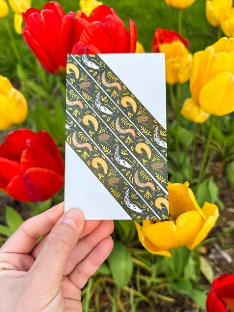Banana Slug Washi Tape - Decorative Japanese Paper Tape for Scrapbooking, Journaling, DIY Crafts & Bullet Journal Supplies - Perfect for Gift Wrapping, Planner Decor & Creative Projects