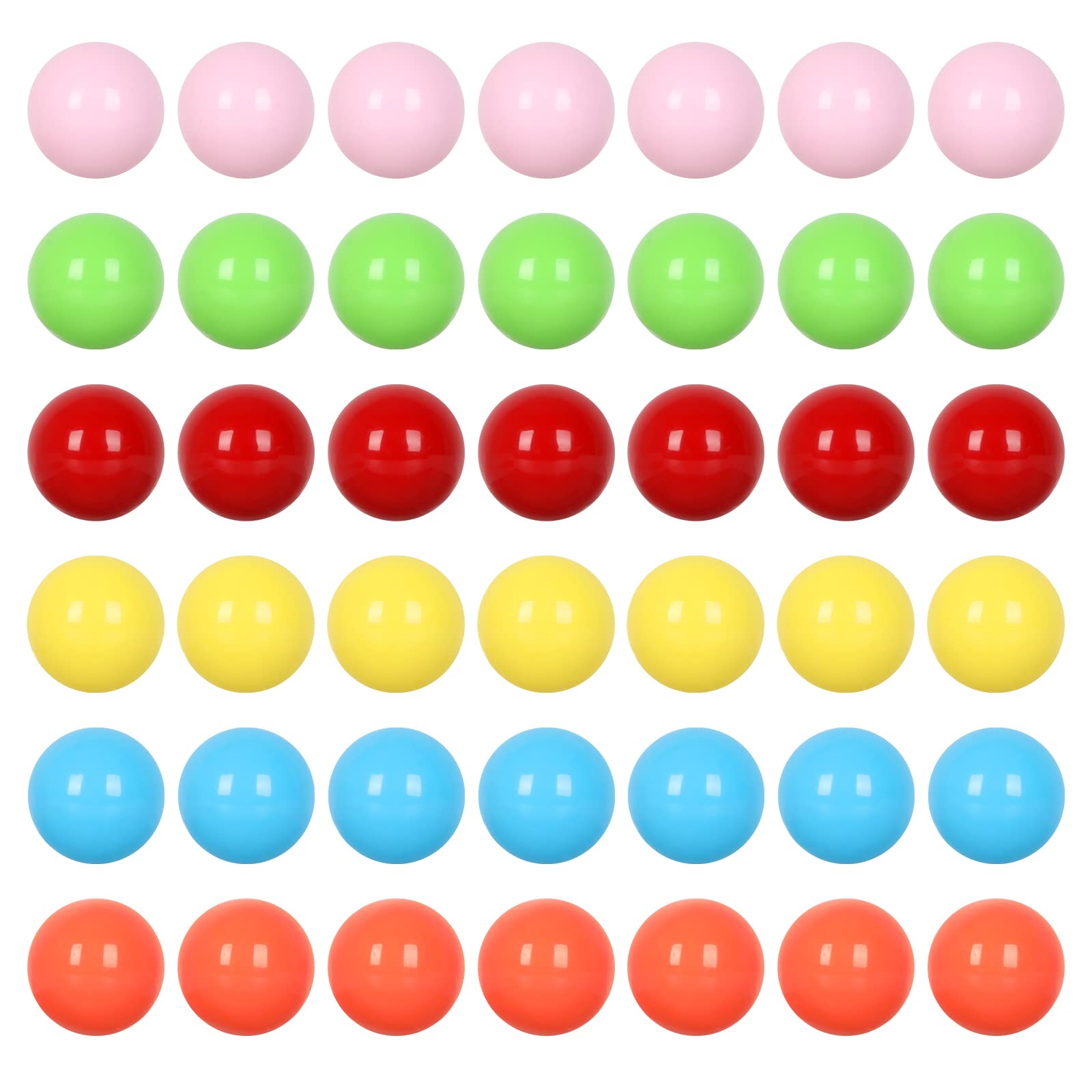 23mm Acrylic Marble Balls for Chinese Checkers, Aggravation, Wahoo & Board Games - 42PCS Replacement Game Balls for DIY Crafts & Home Decor - Perfect for Family Game Nights & Kids Activities