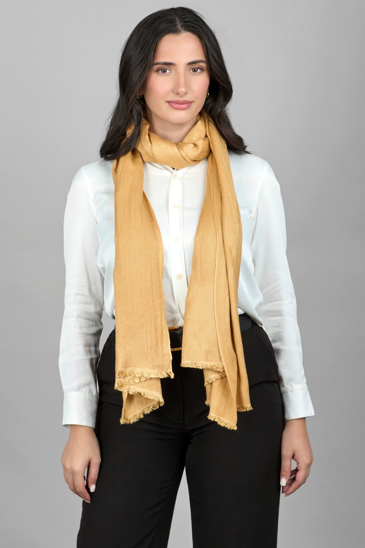 Luxury Cashmere Silk Scarf with Elegant Eyelash Fringe - Perfect for Women's Fashion Accessories, Gift Giving & Special Occasions