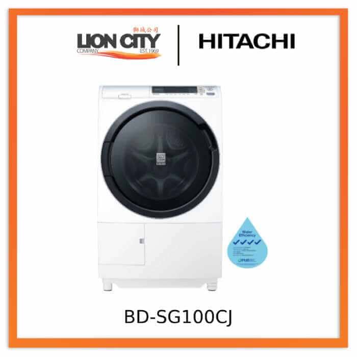 Hitachi BD SG100CJ 10kg Front Load Washer Dryer Combo - Energy Efficient Laundry Machine for Small Spaces & Apartments - Perfect for Compact Homes, Dorms, and RVs