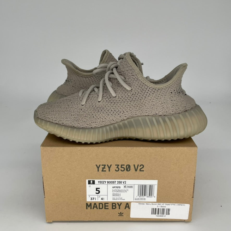 Adidas Yeezy Boost 350 V2 Slate - Women's Size 5/6.5W (HP7870) | Comfortable Running & Lifestyle Sneakers for Casual Wear, Gym & Street Fashion