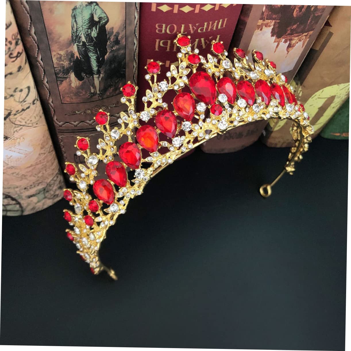 Elegant Baroque Rhinestone Tiara Crown - Bridal Wedding Headpiece for Bride, Princess, Fairy & Queen | Perfect for Weddings, Birthdays, Pageants & Costume Parties