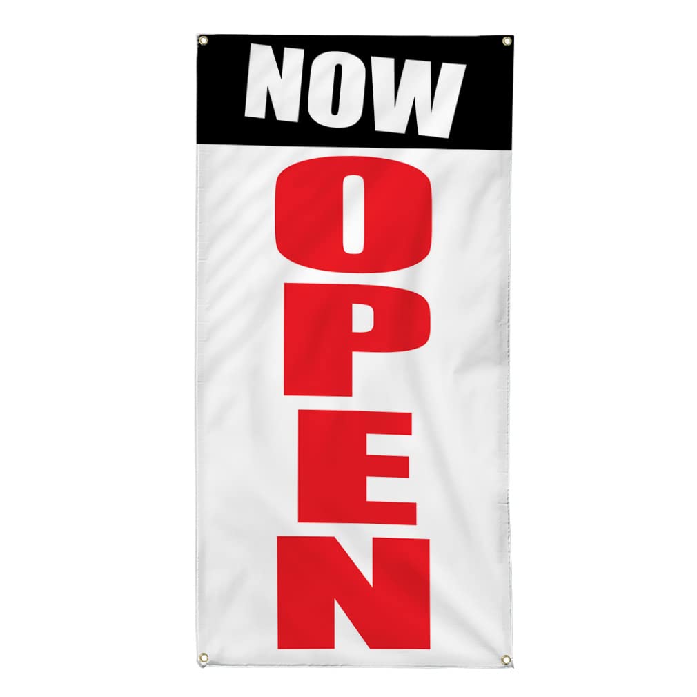 Custom Vertical Vinyl Banner - Weatherproof Outdoor Business Sign (144x60 Inches) with 10 Grommets - Perfect for Grand Openings, Yard Sales & Industrial Advertising