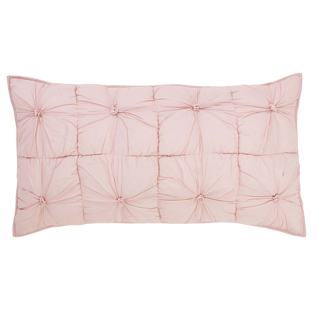 VHC Brands Camille Blush Pink King Size Quilt Set with 2 Shams - Luxury Bedding for Master Bedroom & Guest Room Decor