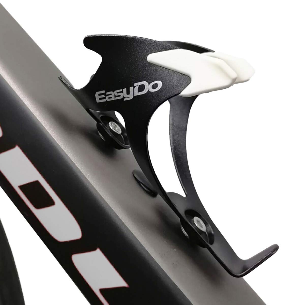 Wushang Lightweight Aluminum Alloy Bike Water Bottle Holder - Universal Bicycle Cup Cage with Screws for Mountain & Road Bikes (White/Black) | Perfect for Cycling, Commuting & Outdoor Adventures