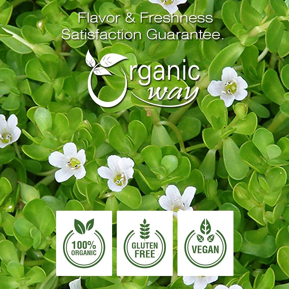 Organic Brahmi Leaf Powder (Bacopa Monnieri) - USDA Certified Organic, Kosher, Vegan, Non-GMO, Gluten-Free | 8 Oz | Memory & Brain Support Supplement | Perfect for Smoothies, Teas & Ayurvedic Remedies