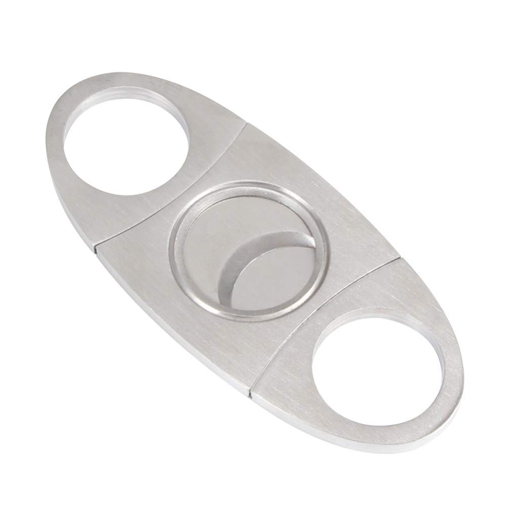 Premium Stainless Steel Cigar Cutter - Sharp Guillotine Blade for Perfect Cut - Durable Metal Cigar Knife with Gift Box - Ideal for Cigar Aficionados, Gifts & Special Occasions