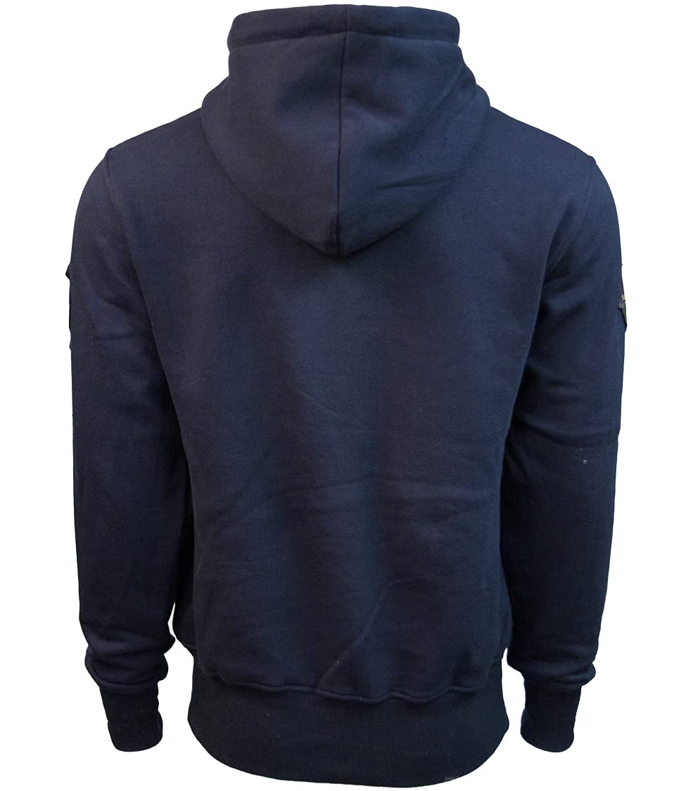 Top Gun® Men's Zip Up Hoodie with Embroidered Patches - Stylish Casual Jacket for Everyday Wear, Outdoor Activities & Movie Fans