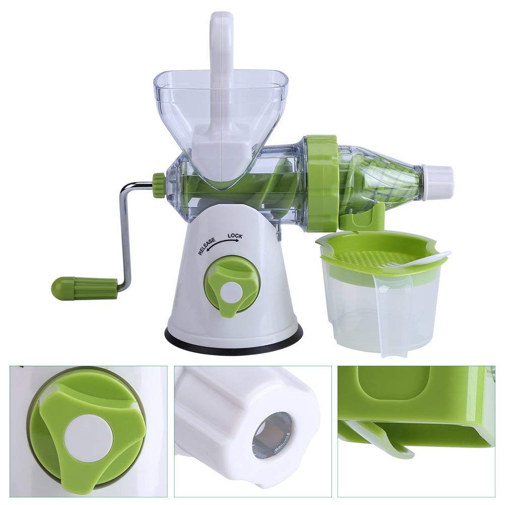 Premium Manual Citrus Press Juicer - Handheld Orange Squeezer for Fresh Juice - Perfect for Lemons, Oranges & Grapefruits - Also Works for Wheatgrass, Celery & Leafy Greens - Ideal for Home Kitchen, Camping & Healthy Lifestyle