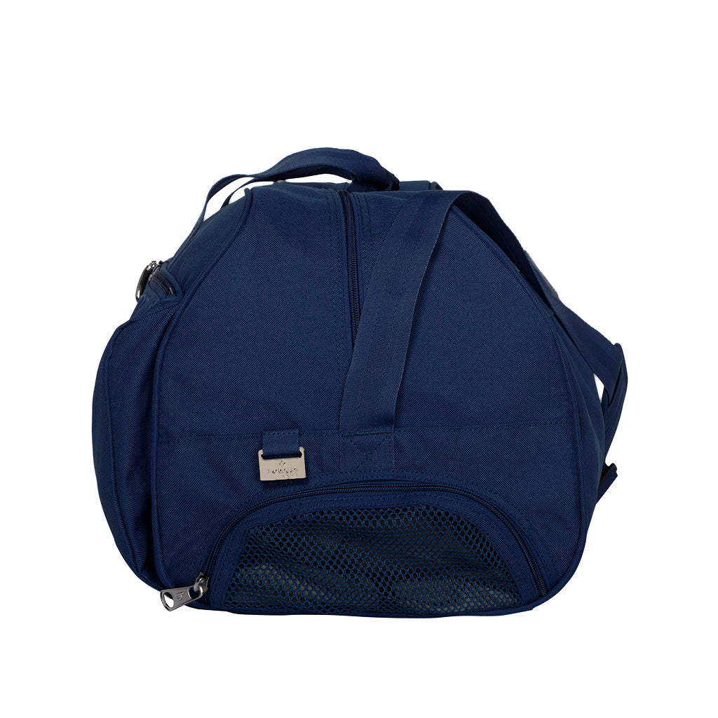 Tara Shire State College Large Navy Sports Bag - Durable Gym Bag for College Students, Travel & Workout Gear Storage