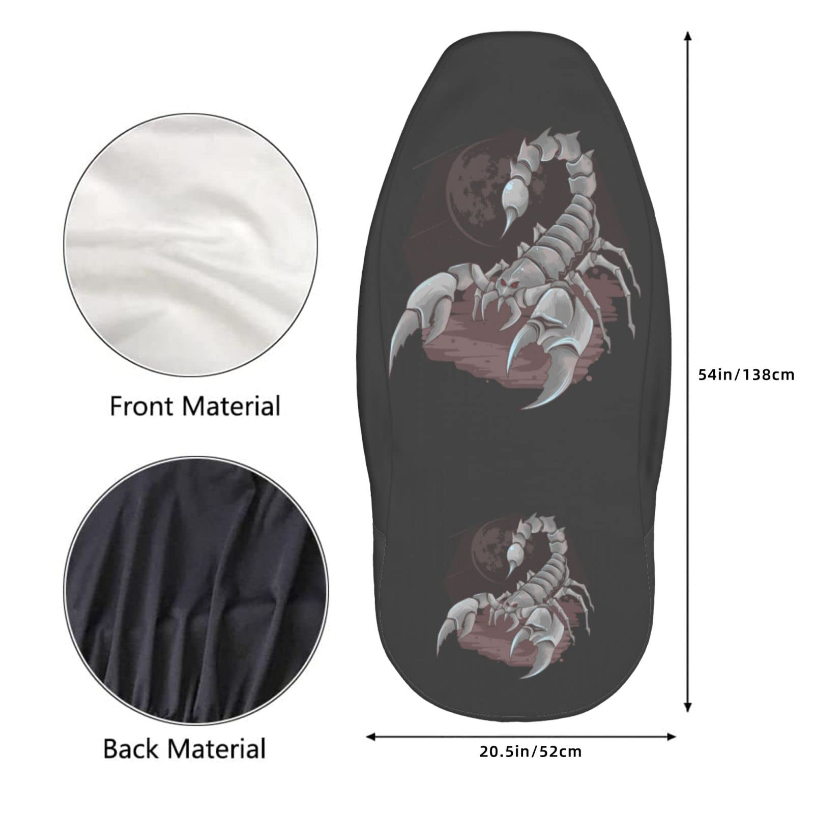 Delerain 2-Piece Universal Car Seat Covers - Premium Front Seat Protectors for Cars, SUVs, Sedans & Trucks | Waterproof & Comfortable Interior Accessories for Daily Commute & Road Trips
